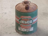 Vintage Jesco SAE 90 Gear Oil Can -Full
