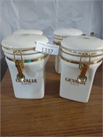 Gevalia Kaffe Coffee canisters
