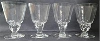 4 Fostoria Chalice Water Goblets 5.5"