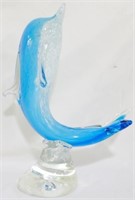 Glass Dolphin 11.5" Figurine