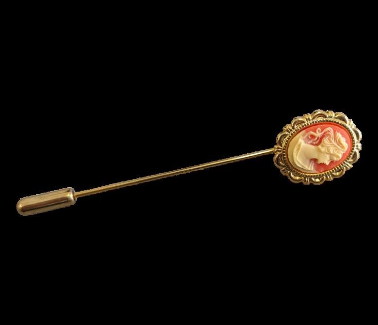 Vintage Cameo Stick Pin