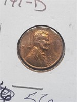BU 1941-D Wheat Penny