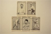 Lot Of Five Baseball's Great HOF Exhibit Cards