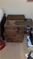 Trunk and two dovetail boxes