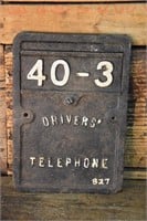Drivers' Telephone cover 40-3