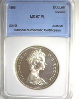 1966 Dollar NNC MS67 PL Canada