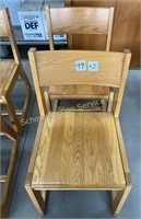 (2) oak rock back base chairs, selling 2X the $.