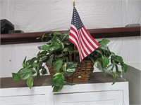 Faux Greenery in Basket