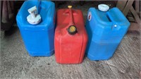 THREE MISC PLASTIC JUGS