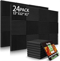 (N) 24 Pack Sound Proof Foam Panels Studio Acousti