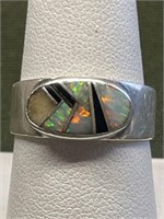 VINTAGE STERLING SILVER SOUTHWESTERN OPAL AND