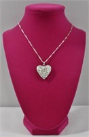 .925 Chain / Pendant Clasp Heart Necklace