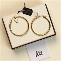 14K gold hoop earrings