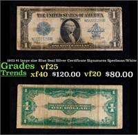 1923 $1 large size Blue Seal Silver Certificate Gr