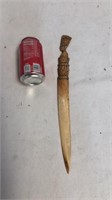 Large letter opener or such made of bone