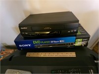 VHS Player & DVD Player in Box