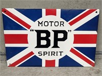 “BP” MOTOR SPIRIT Enamel Sign - 480 x 310 
Modern