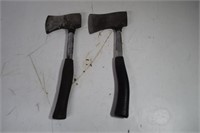 Two Small Hatchets w/Rubberized Grips