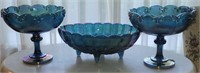 Carnival Glass bowls & console