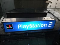 Lighted Vintage PS2 Store Promo Sign