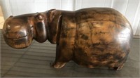 CARVED HIPPO FIGURE