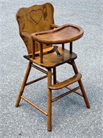 Handmade Solid Wood High Chair JACK BREECH