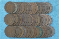Roll of 1800s Indian Head Cents