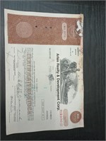 Arlen Realty & Development Corp Stock Certificate