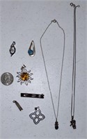 NICE MIXED LOT OF STERLING SILVER JEWELRY