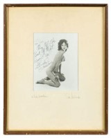 Autographed Photograph of Linda Lovelace.