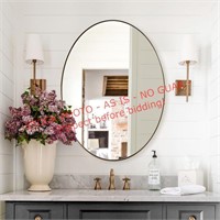Andy Star 24x36in Oval Hanging Bathroom Mirror