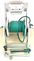 Hose Reel w/Hose and Sprinklers