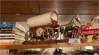 Covered Wagon Mantle Clock Gilbraltor Precision