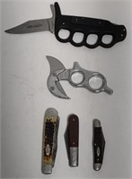 (AT) 3 pocket Knifes, Master Knife, Knuckle Knife