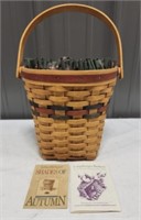 Signed 1993 longaberger autumn harvest basket