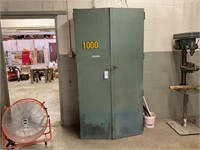 Metal Storage Cabinet with Contents Included