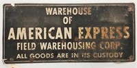 "American Express Field Warehousing Corp." Sign
