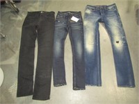 3 Pairs Young Mens Jeans. Middle Pair is New