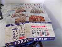 4 Calendar Pages 1954 - 55 British Consols