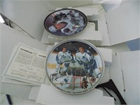 2 Hockey Collector Plates