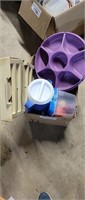 BOX OF TUPPERWARE