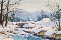 Dwight Steininger 24x36 O/C Winter Landscape