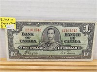 1-1937 ONE DOLLAR BILL O/N2161545