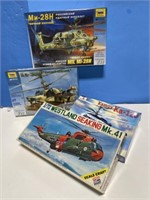 4 Model Helicopter Kits