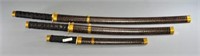 Three Decorative Samarai Swords