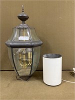 Quality Brass Light Fixture & MCM Table Lamp