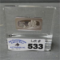Sterling Silver 1975 Fathers Day 2 oz Bar