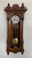 Antique German Junghans Wall Clock Circa 1900-1915