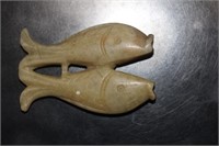Pair of Small Soapstone Fishes