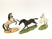 (3)  Franklin Mint Horses of the World, Figurines